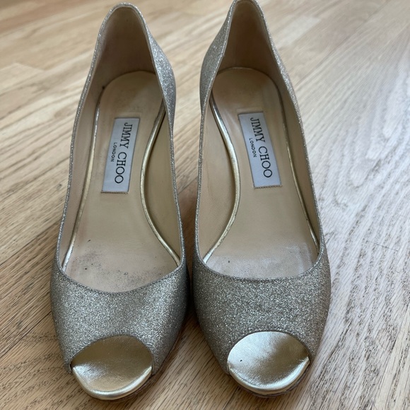 Jimmy choo Romy 60 in platinum ice size 36 1/2 - Picture 8 of 10